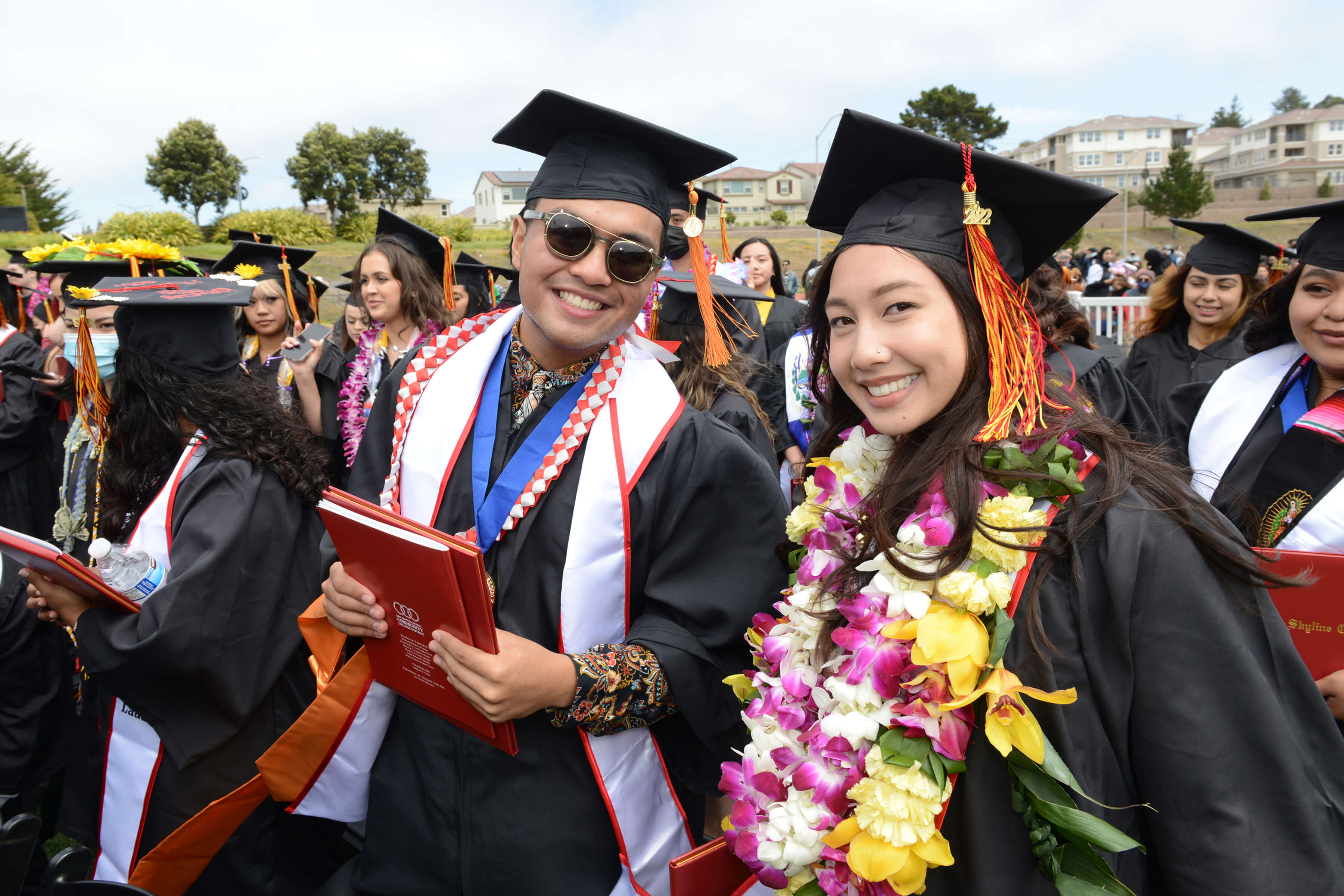 Students graduating during Commencement