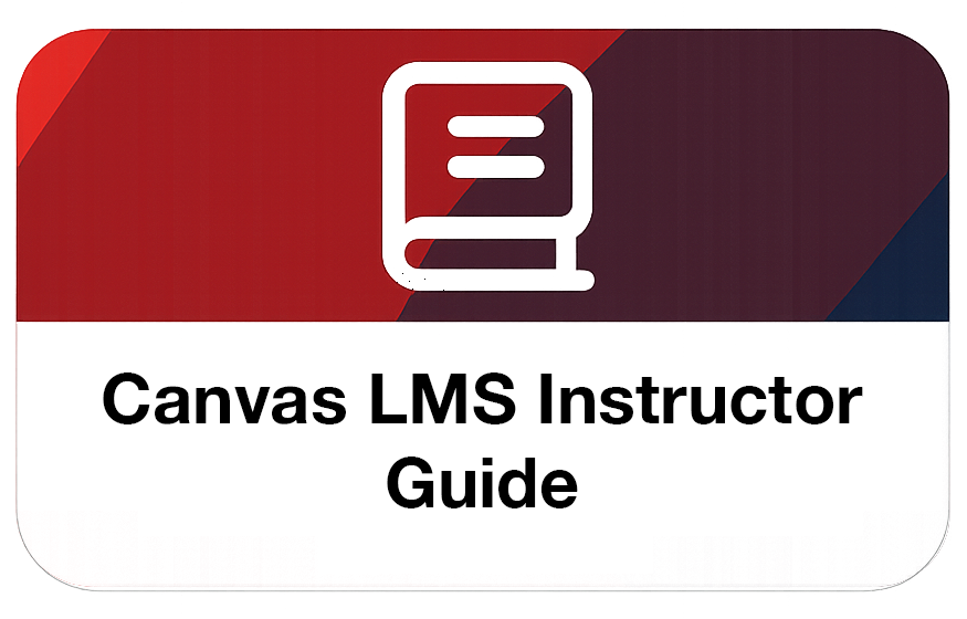 Graphic for the Canvas LMS Instructor Guide.