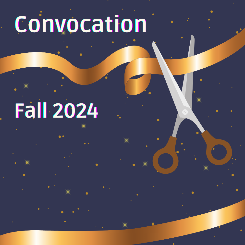 convocation with image of scissors