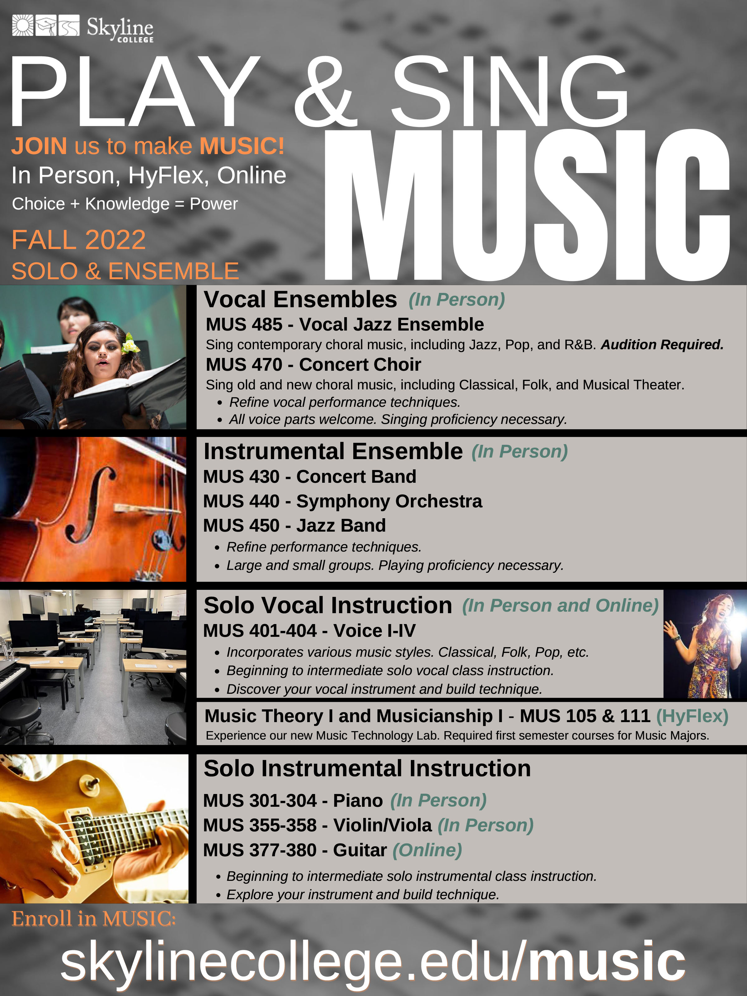 Fall 2022 Music Course Promo