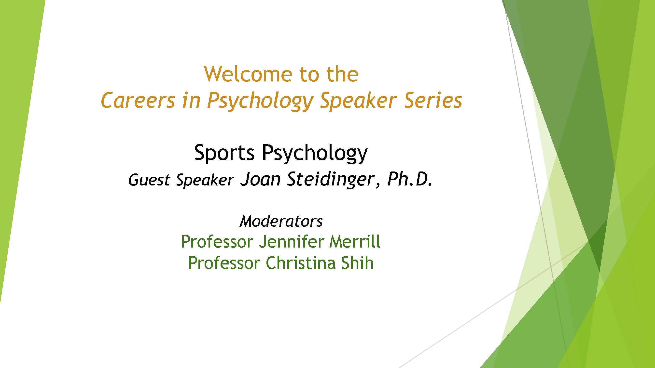 Sports Psychology Presentation Intro Slide